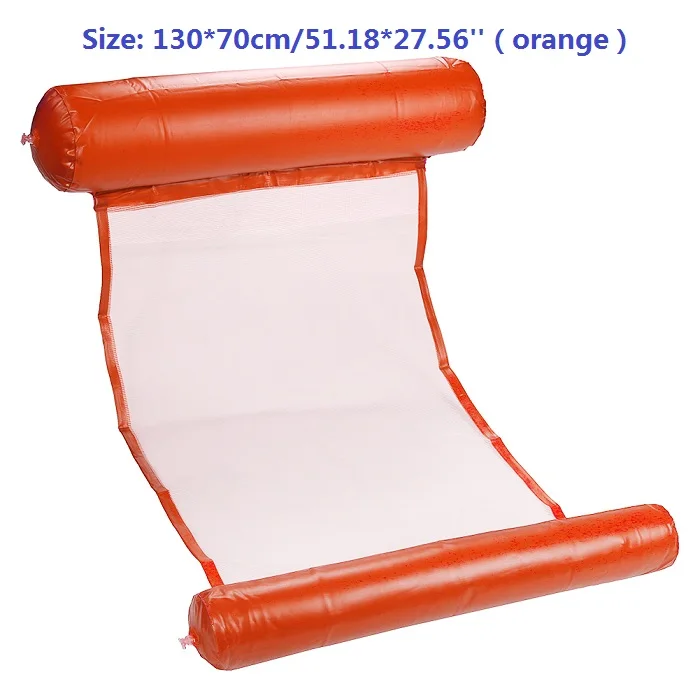 Type B Orange Складной гамак для воды бассейн открытый увеличение надувной матрас пляжный шезлонг плавающий спальный кровать Кресло-гамак - Цвет: Type B Orange