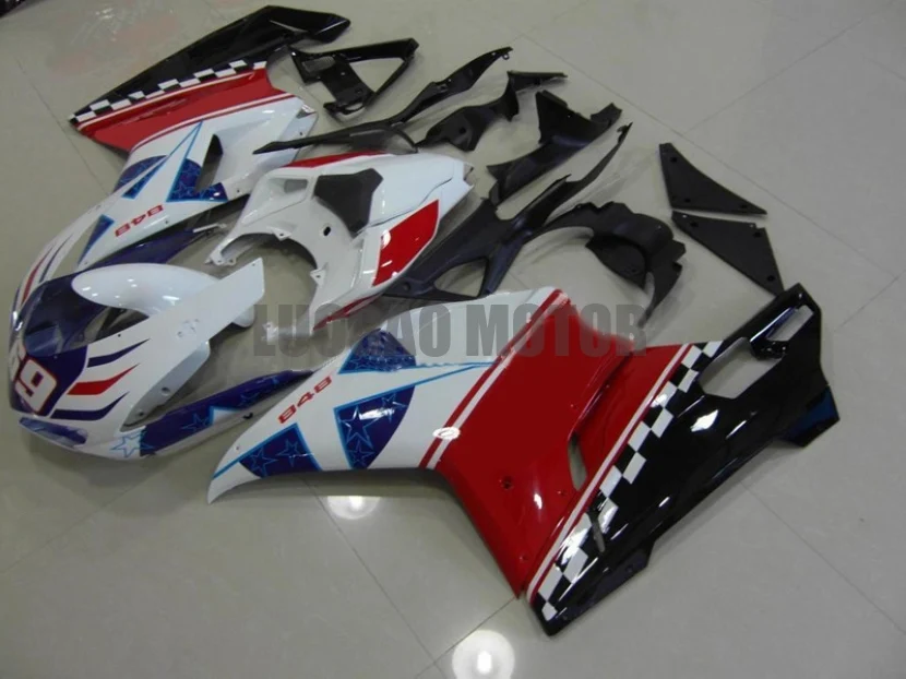 

Injection Mold New ABS Fairings For multicolor nice Ducati 848 1098 1198 1098s 1098R 2007 2008 2009 2010 2011 07 08 09 bodywork