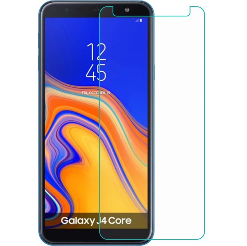 Закаленное стекло для Samsung Galaxy J4 + 2 шт. защитная пленка экрана 9H DS SM J415F Plus 2018