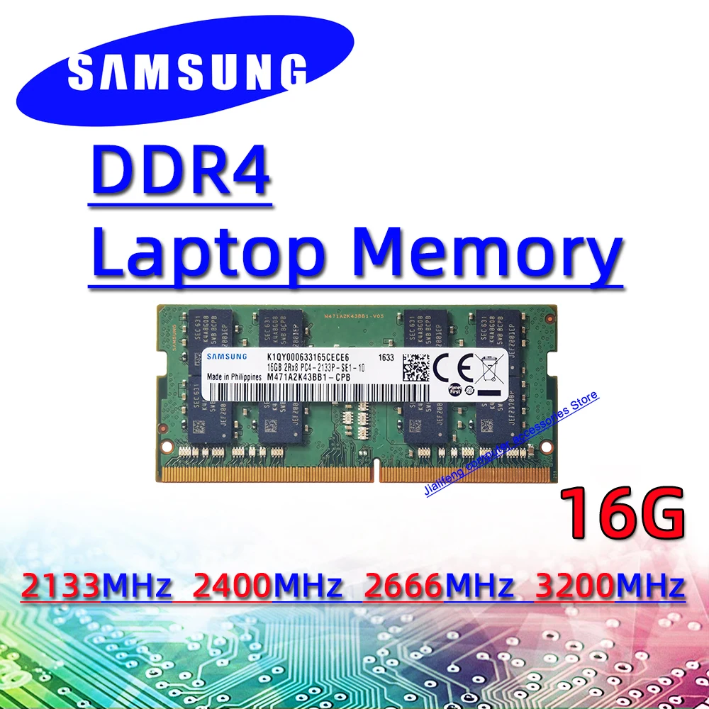 Samsung ddr4 16 ГБ 32 8 4 2133 МГц 2400 2666 3200 ОЗУ Sodimm память для ноутбука pc4 Гб 2133P 2400T в