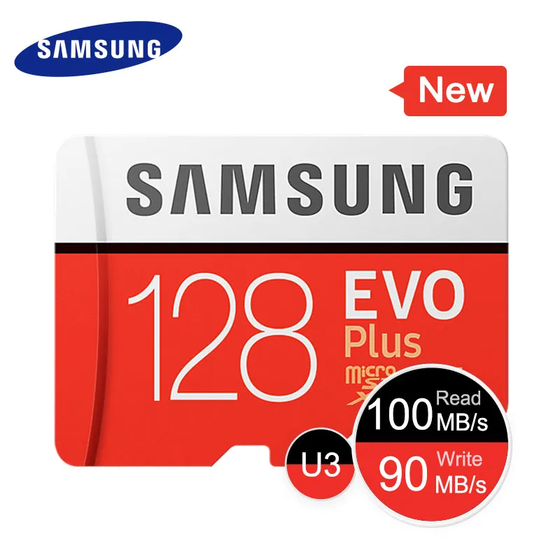 МОЛЛ SAMSUNG Карты Памяти EVO+ 256 ГБ 128 ГБ 64 ГБ 32 ГБ 16 ГБ EVO Плюс SDHC SDXC Micro SD Класса EVO+ EVO Class 10 С10 Максимальная Скорость 80 М/с карта памяти микро сд для телефона карта памяти micro sd - Емкость: 128GB
