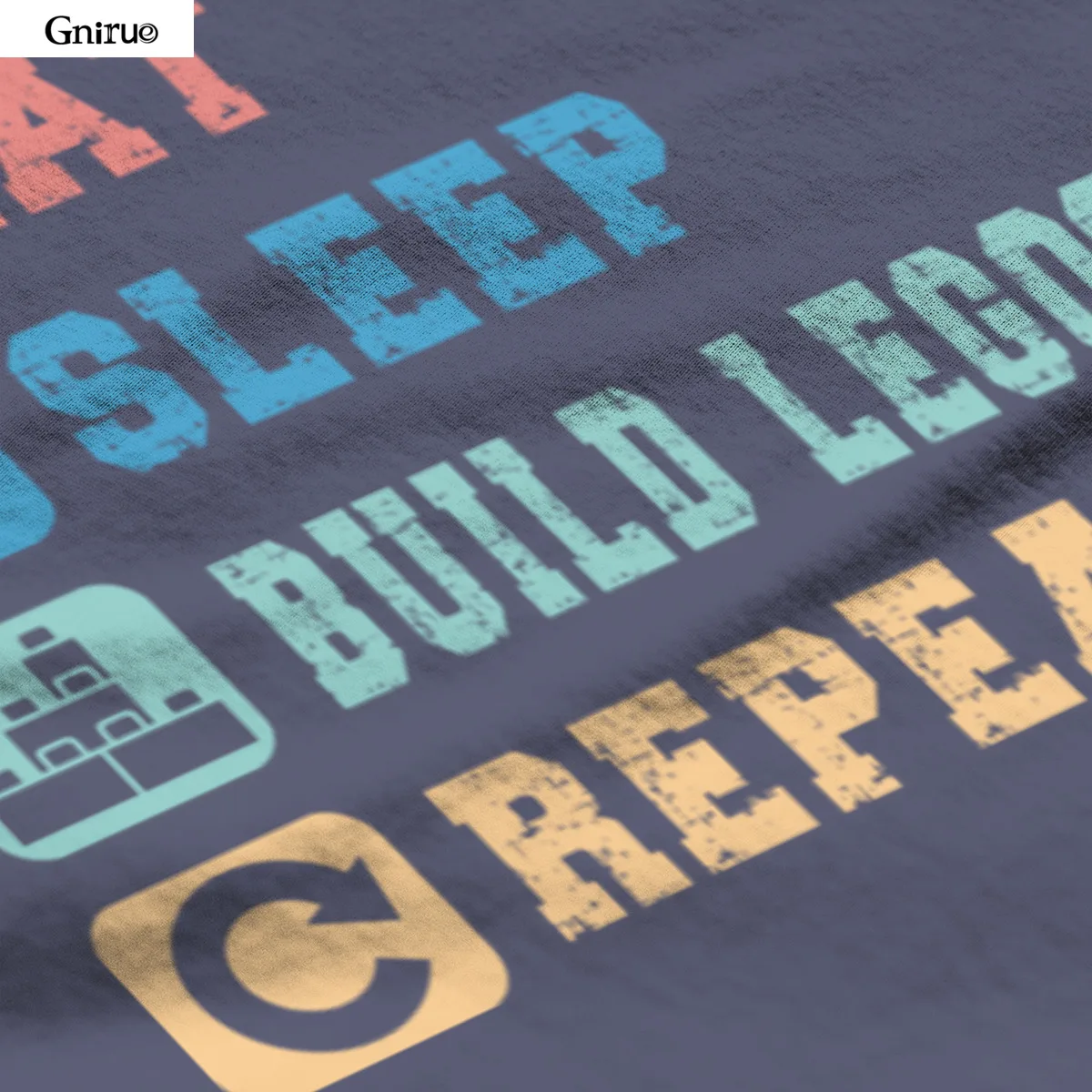 Оптовая продажа бейсбольная футболка унисекс с надписью &quotEat Sleep Build Legos&quot и