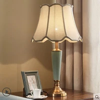 cloth european modern living room table lamp bedroom restaurant bedside simple country led table lamp