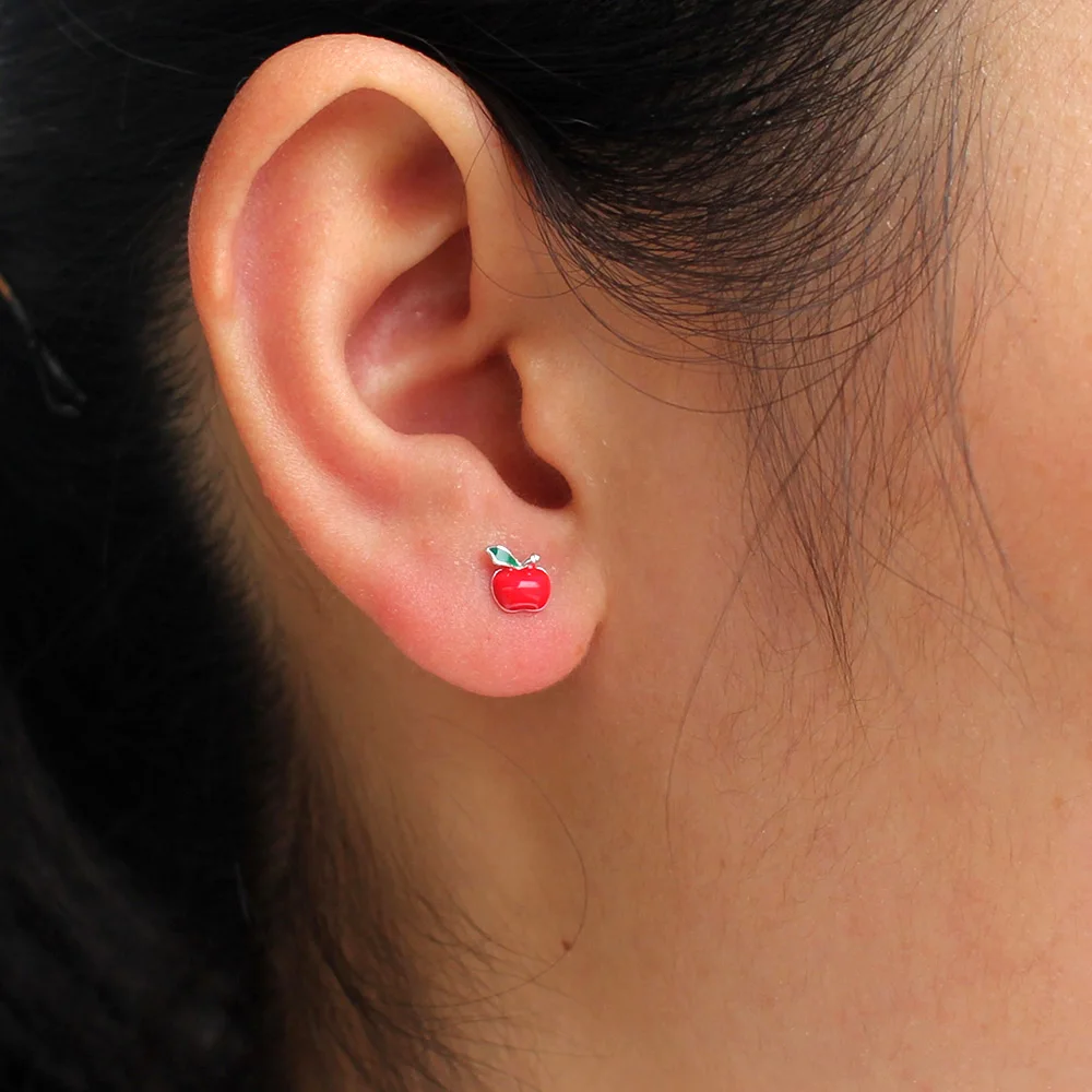 Серебряные серьги гвоздики TrustDavis из 100% стерлингового серебра 925 пробы с