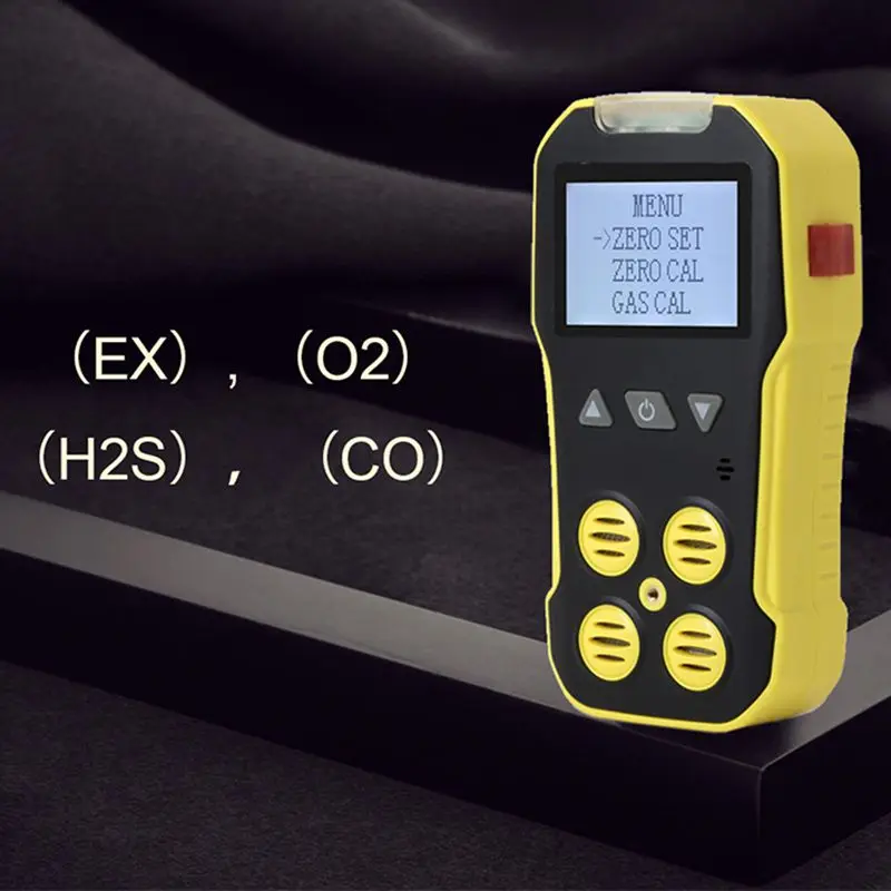 Газовый Детектор 4 в 1 детектор качества воздуха для анализа газа H2S O2 CO EX оксид