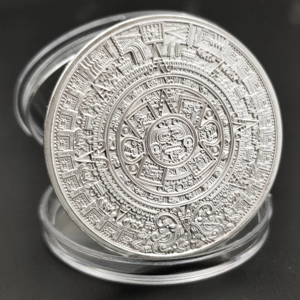 

2 Pcs Commemorative Coin Steel Core Collection Coins Mexico Coin Souvenir Coins