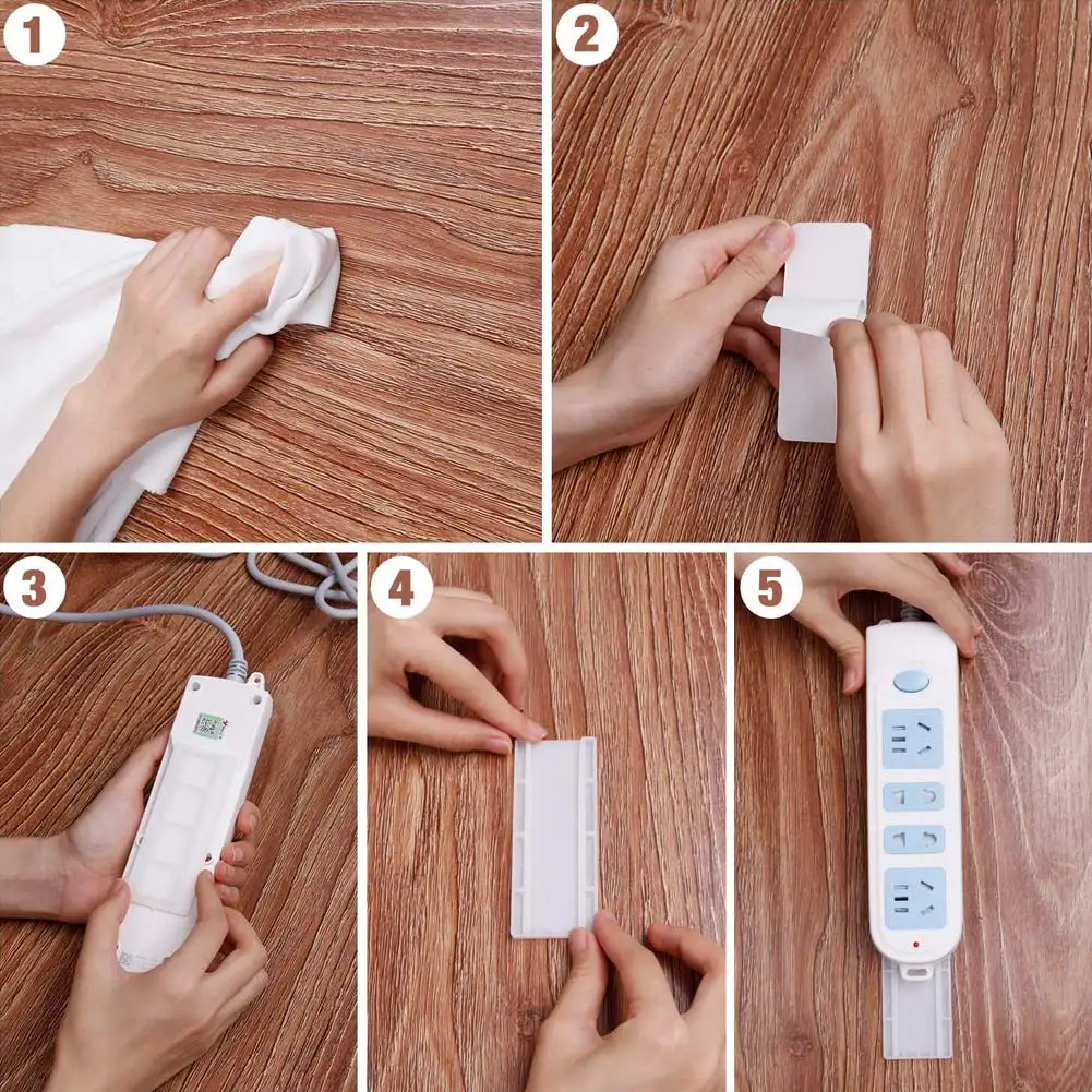 2 предмета самоклеющиеся Мощность держатель ленты настенное крепление для