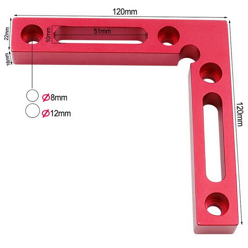 

2pcs 90 Degrees Auxiliary Fixture Splicing Board Positioning Panel Fixed Clip Carpenter's Square Ruler L-Shaped Woodworking Tool