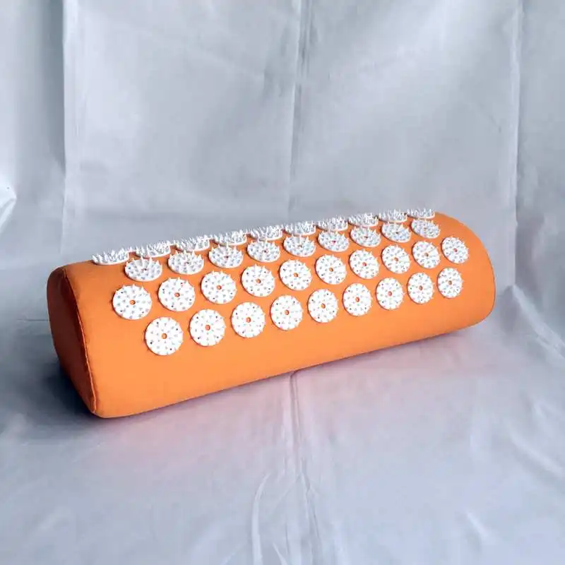 orange pillow Фиолетовый yoga коврики массажер массажная подушка Акупрессура Мат снимает стресс и боль иглоукалывание с шипами, для йоги коврик/yoga коврик - Цвет: orange pillow