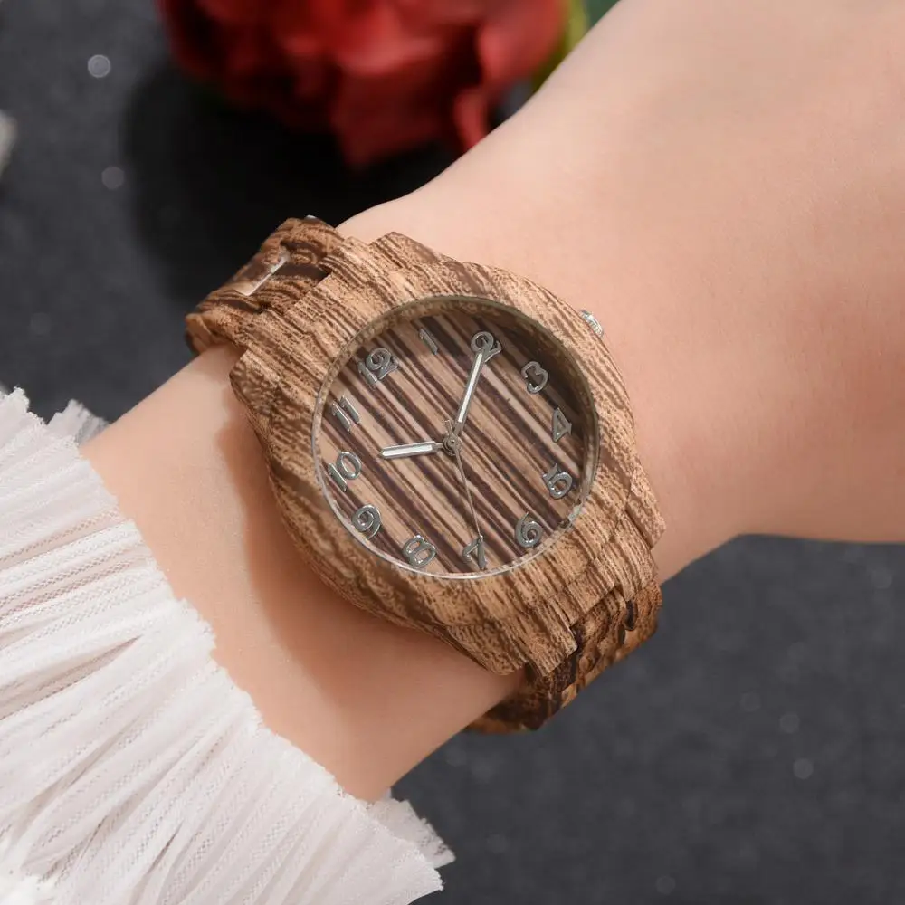 

Luxury Bran Women Quartz Bamboo Watches Wooden Watch for women ladies' watches Handmade Natural Bracelet Luxury Wristwatch