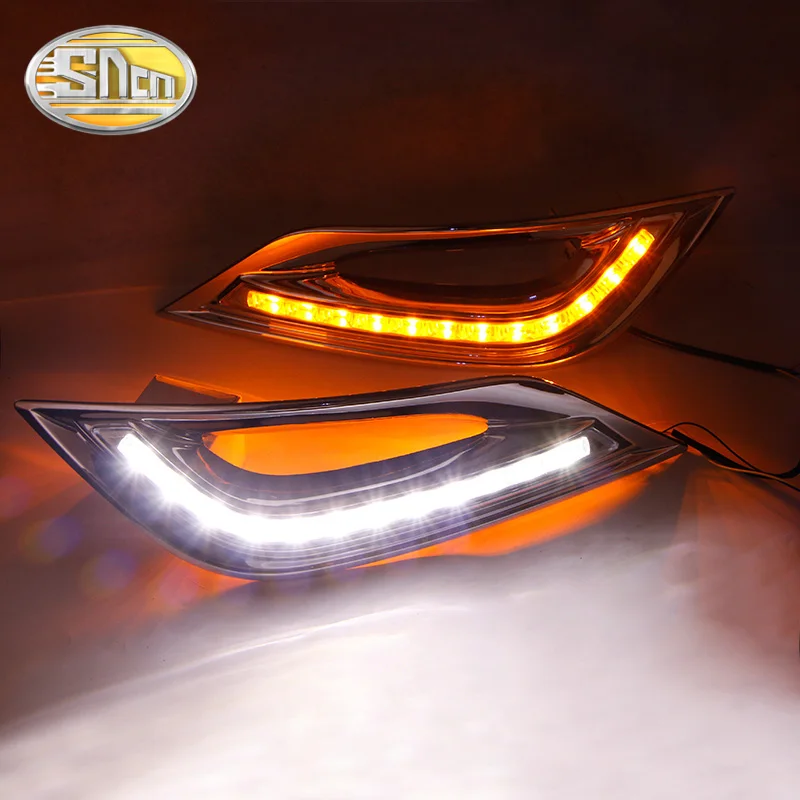 SNCN светодиодный дневные ходовые огни светильник для Hyundai Sonata 2011 2012 2013 2014 желтый