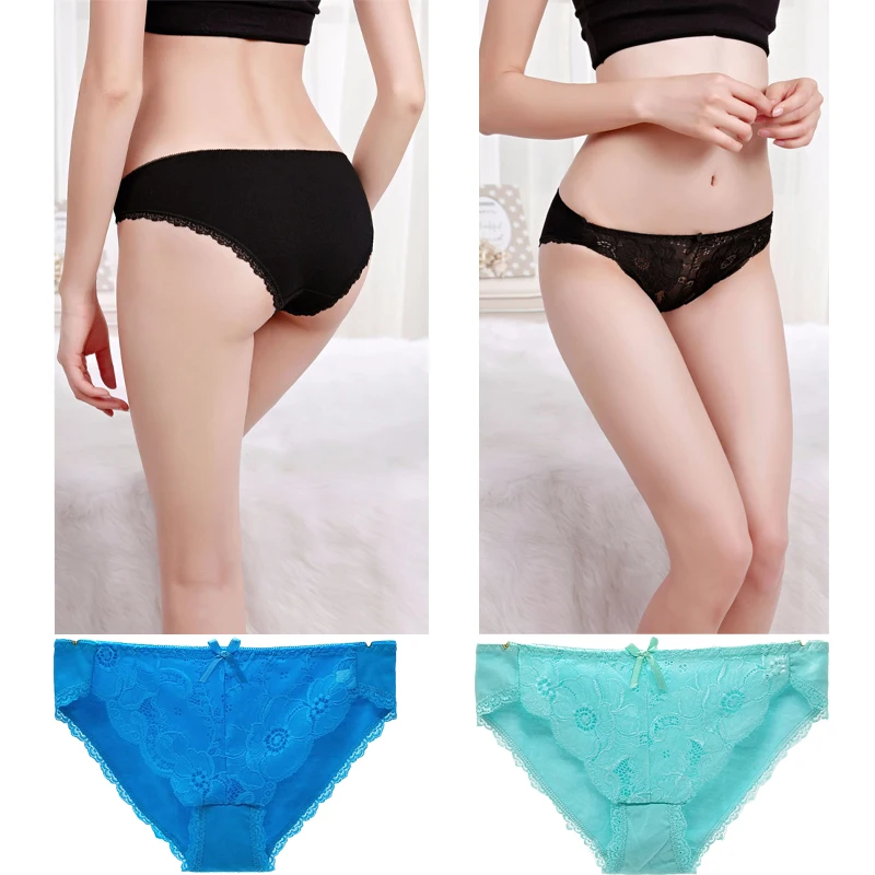 

12pcs Cotton Sexy Ladies Briefs Low Waist Fashion Underwear for Young Ladies Lingerie Underwear Women