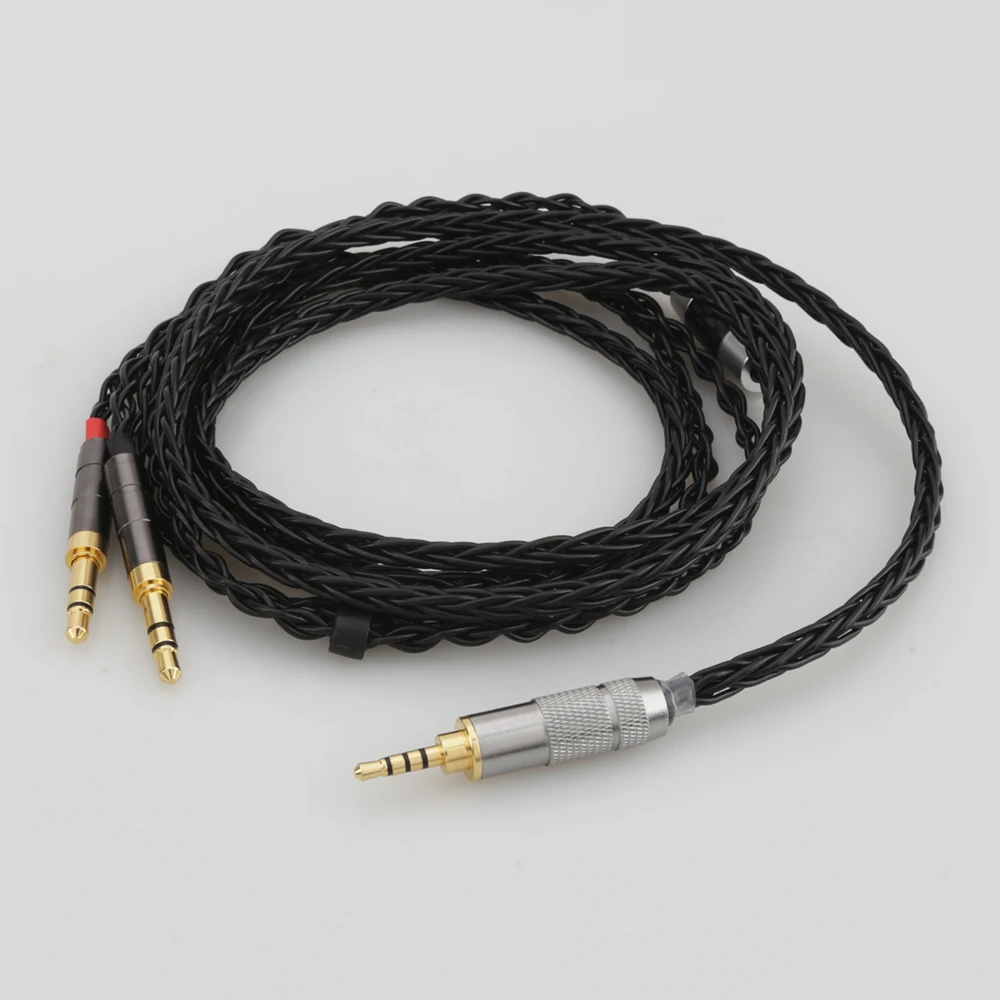 Серебряный обновленный кабель для наушников Audiocrast Sundara Aventho/фокусная Elegia/t1 t5p/D600