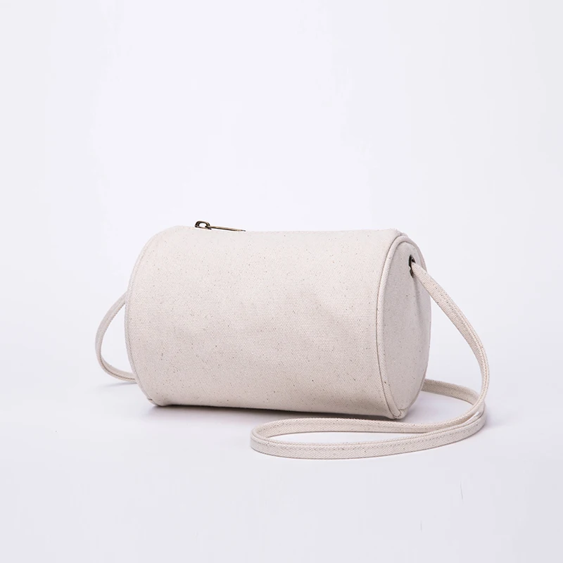 Японская наклонная маленькая тканевая сумка через плечо Студенческая Холщовая