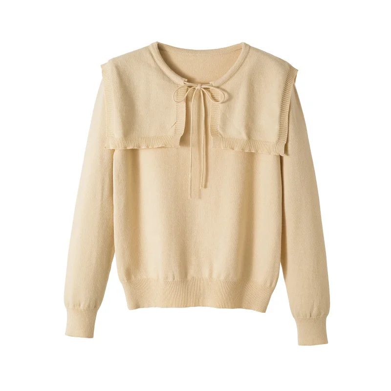 

Film institute of qiu dong with sweet baby wind took knit lace shawls two pure color sweater