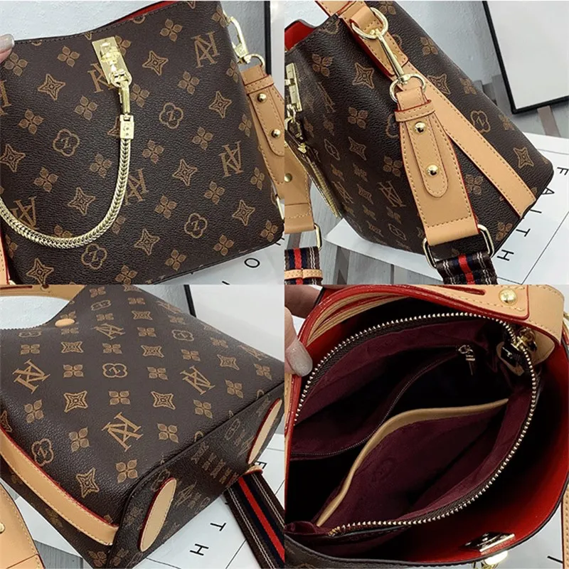 

2020 New Fashion Niche Designer Bucket Bags High Quality Women Purse and Handbags Autumn Large Capacity Shoulder Messenger Bags