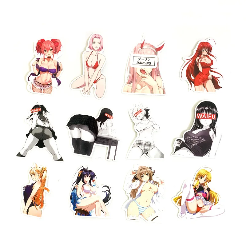 100 шт. кавайная Красивая привлекательная наклейка в виде кролика для взрослых