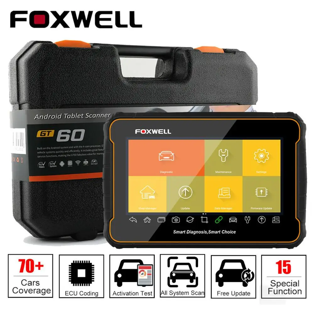 Диагностический инструмент Foxwell GT60 Plus для диагностики автомобиля инжектор SAS EPB DPF