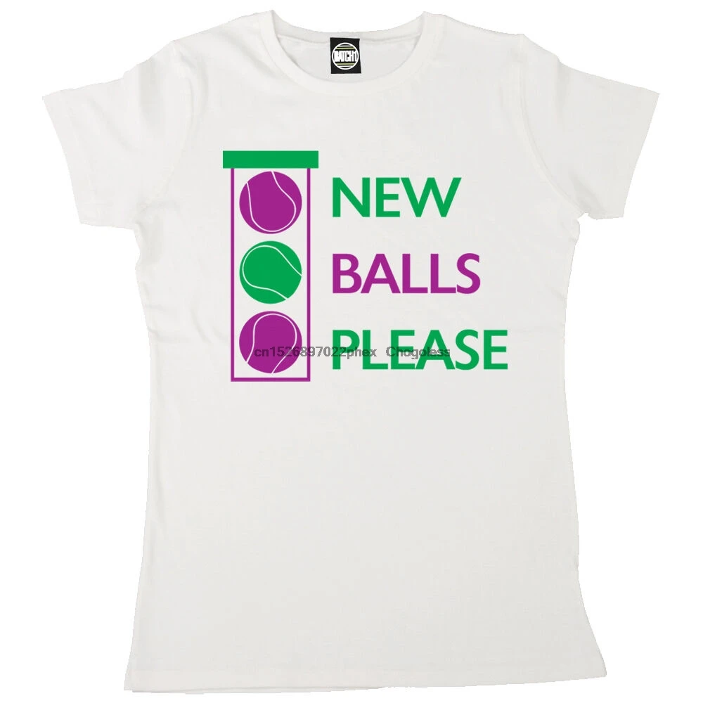 Новые мячи пожалуйста женские WIMBLEDON TENNIS GRAND SLAM футболка для чемпионов |