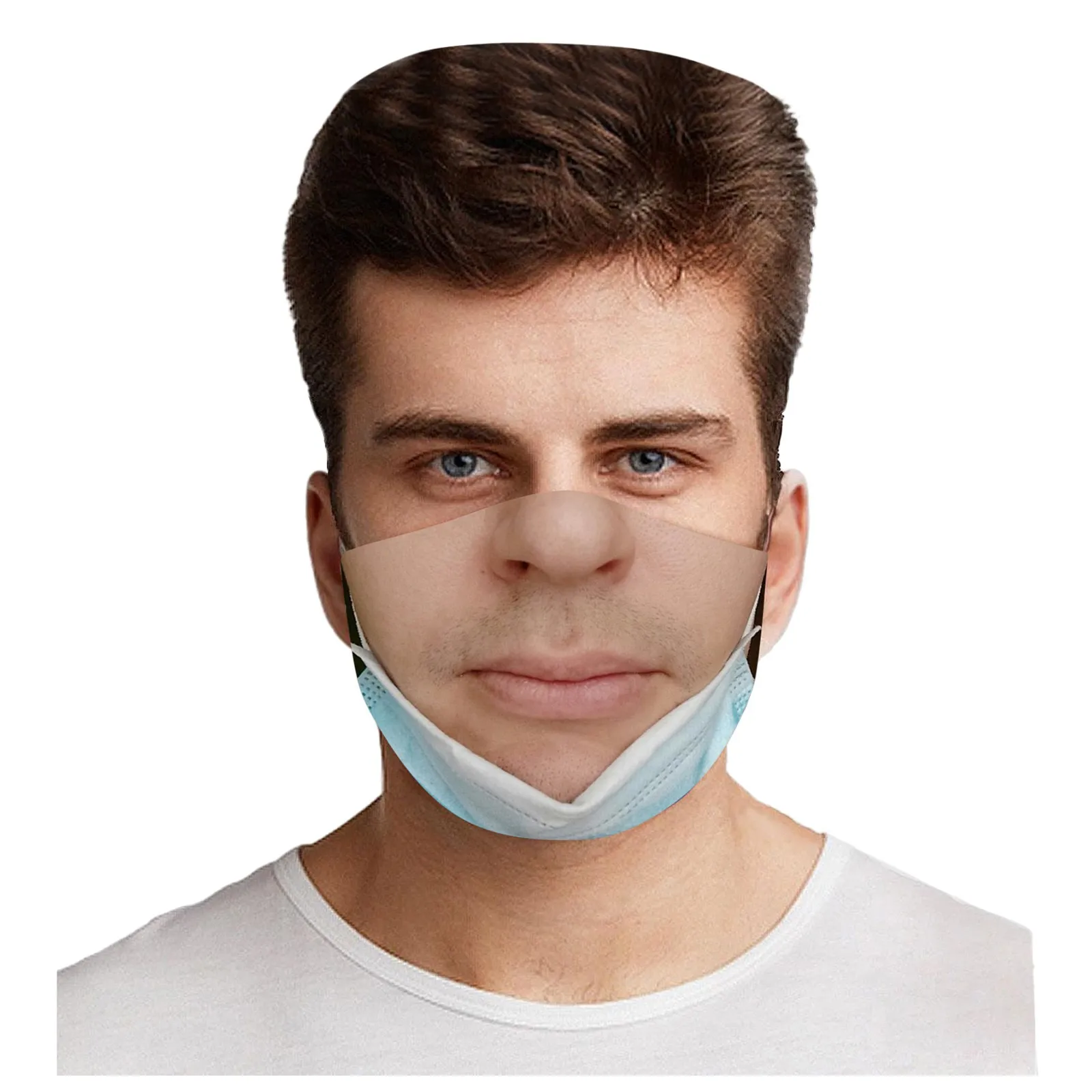 Маска Для Лица взрослых 3 шт. многоразовая мужчин и женщин с принтом в виде