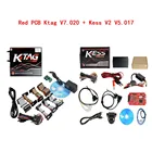 V5.017 Kess V2 Master V2.53 Plus 4 светодиодный Ktag 7,020 V2.2.5 ktag и kess полный набор красный PCB онлайн версия ECU Программатор