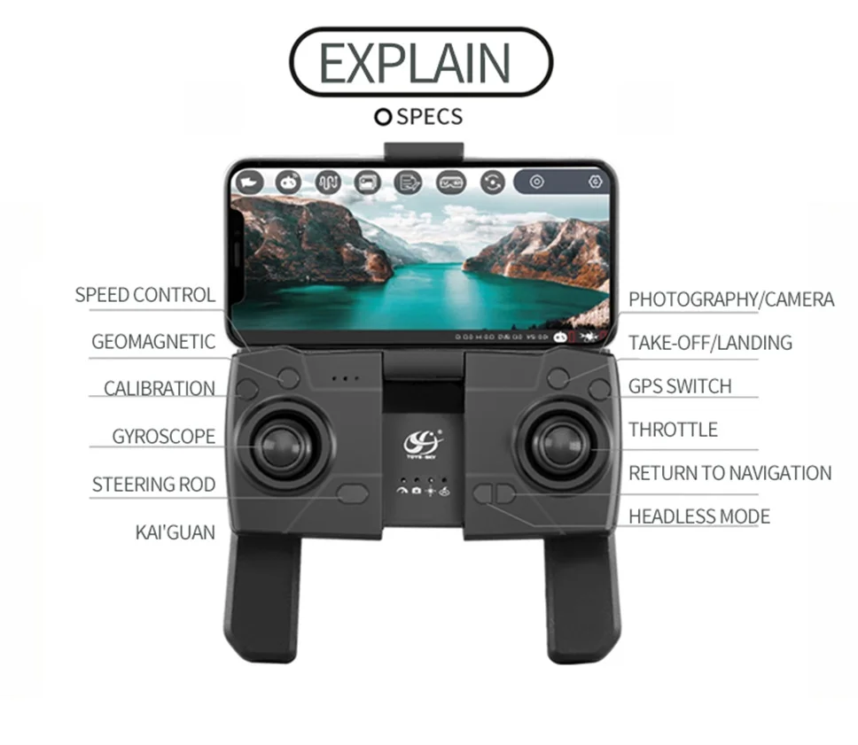 Дрон S167 gps 4K HD 1080P 5G wifi FPV Дрон полёт 20 минут высота для поддержания пульт управления квадрокоптером расстояние 500 м Дрон камера квадракоптер с камерой дрон с камерой квадрокоптер квадракоптер квадрокоптер
