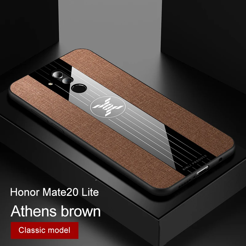 Brown No Ring Для huawei mate 20 Lite чехол матовая ткань глянцевый чехол для huawei mate 20 Pro mate 10 Lite противоударный чехол для телефона с кольцом держатель - Цвет: Brown No Ring