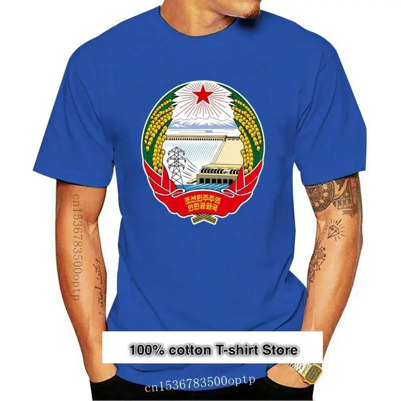 

Camiseta con emblema de Corea del Norte, camiseta divertida con pegatina gratis, bandera de Corea del Norte, Prk, Pk, nueva