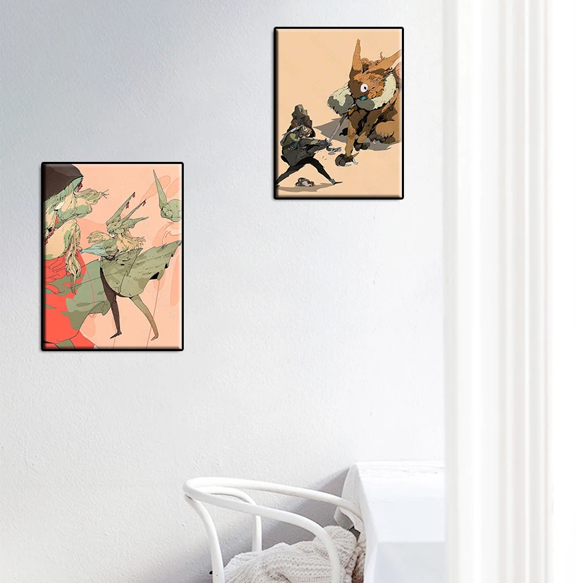 

5D Diy Diamond Painting 12 Patterns Japanese Anime Fighting Monster Round Diamond Customizable Wall Art Home Decoration