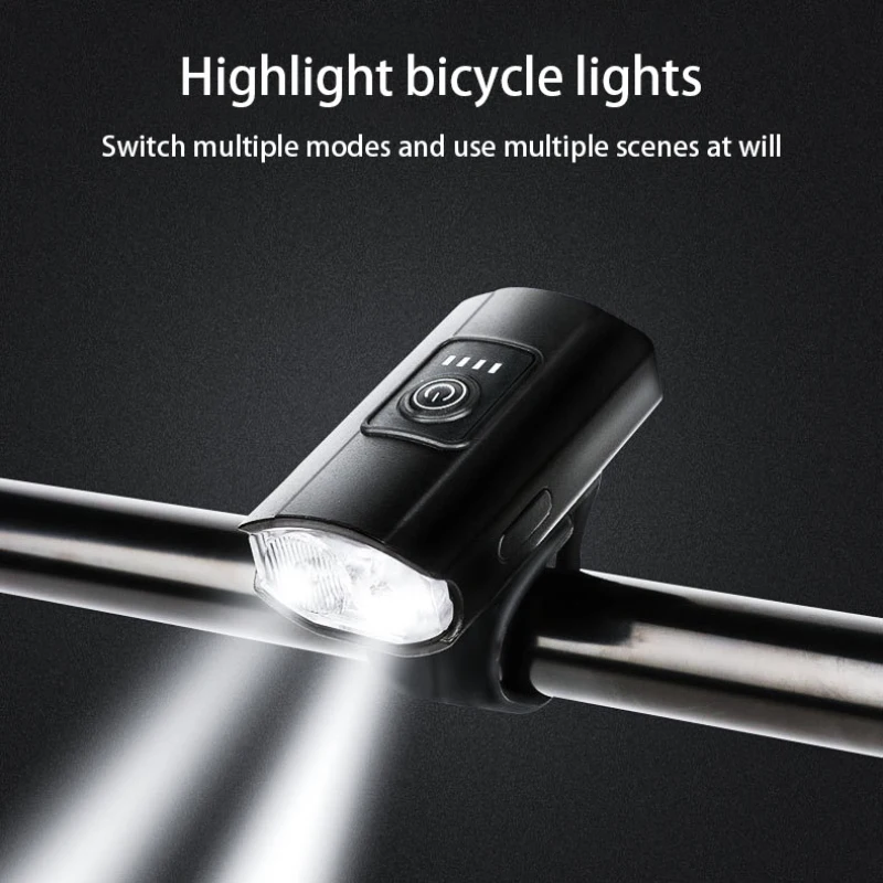 

Bike Light MTB Bicycle USB Rechargeable Front Headlight Rear Light Cycling Waterproof Bicycle Lamp Flashlight Bike Accessories