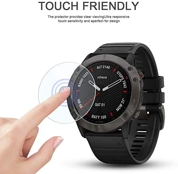3-PACK защитный для Fenix6 pro/x6 2019 сапфир ультра прозрачный закаленное из стеклянной