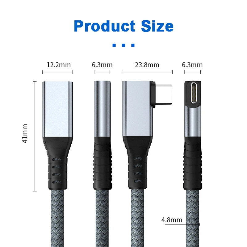 Кабель-удлинитель USB4 Gen 3 Type-C 100 Вт 5 А 8K 60 Гц 40 Гбит/с | Электроника