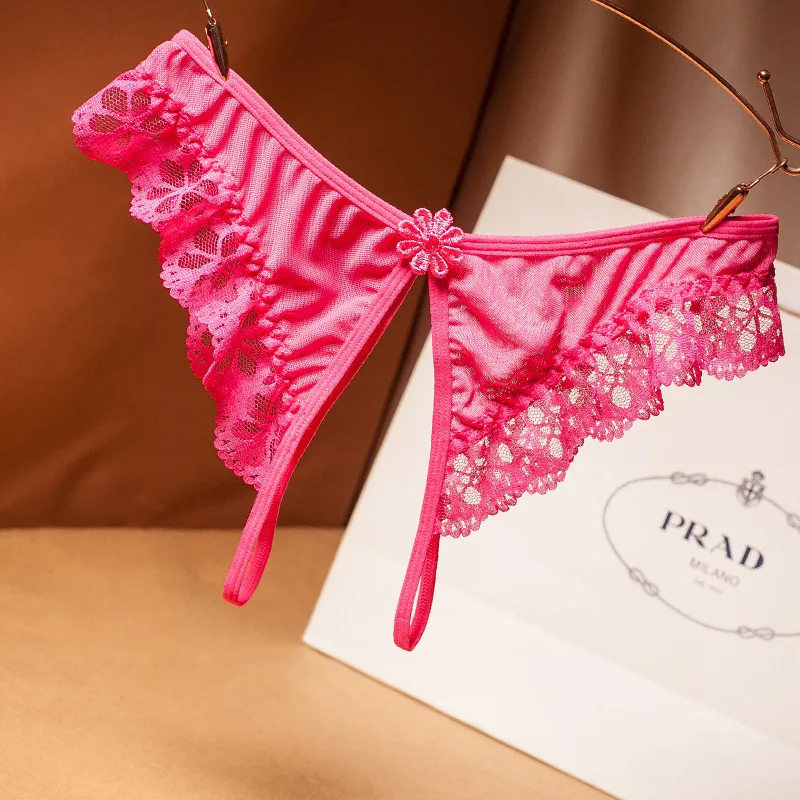 2020 NEW Women Girls Underwear Sexy Lace Cotton Panties Ladies Hollow Out Thong Low Waist Transparent Briefs | Тематическая одежда