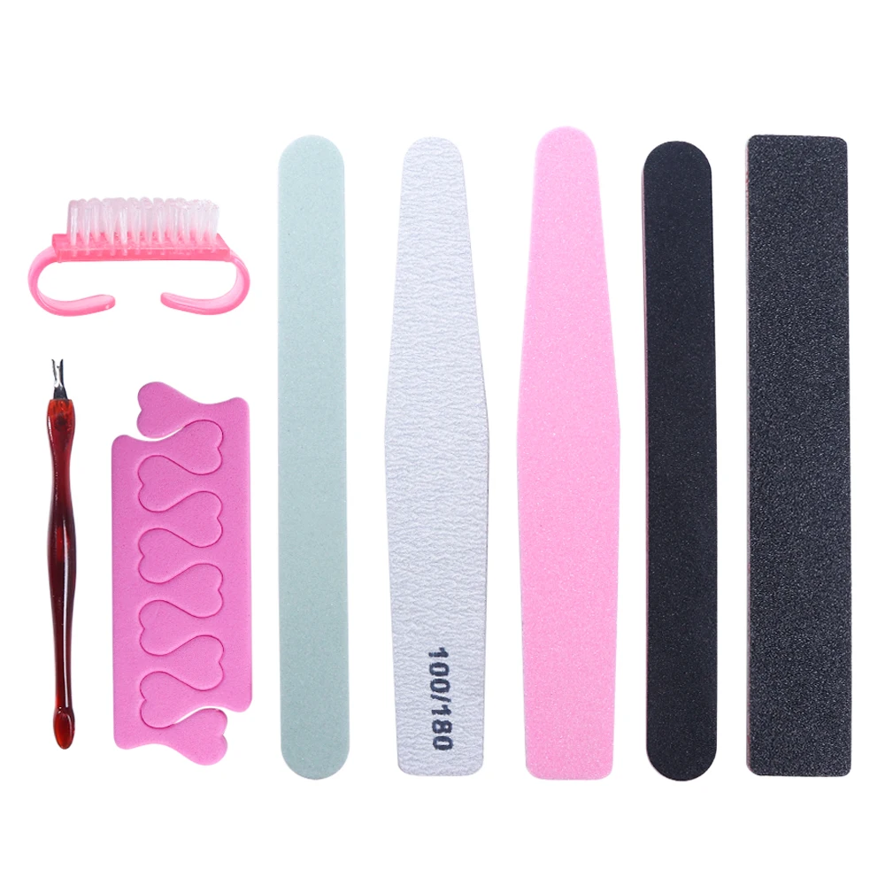 9 шт./компл. пилки для ногтей Шлифовальные буферные блоки педикюра маникюра