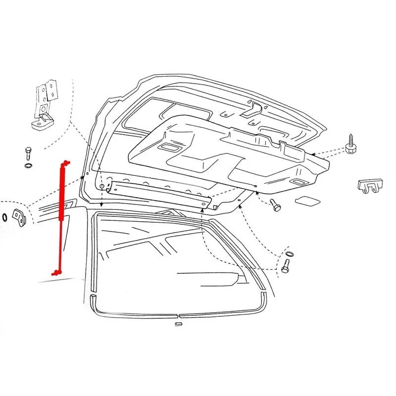 2 шт. для VW Polo 6N1 6N2 хэтчбек 1994 1995 1996 1997 1998 19999 2000 с подарком стойки багажника газовые