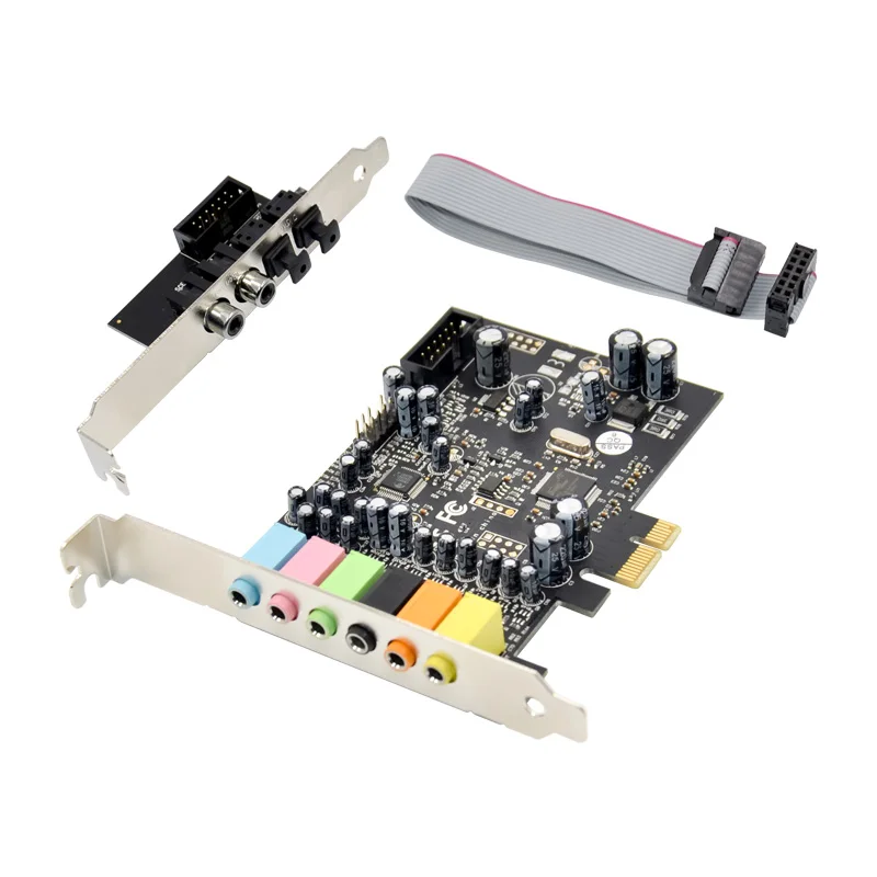 Zeadow PCIe 7 1 канальная звуковая карта CM8828 + CM9882A с кронштейном SPDIF 7.1CH аналоговая