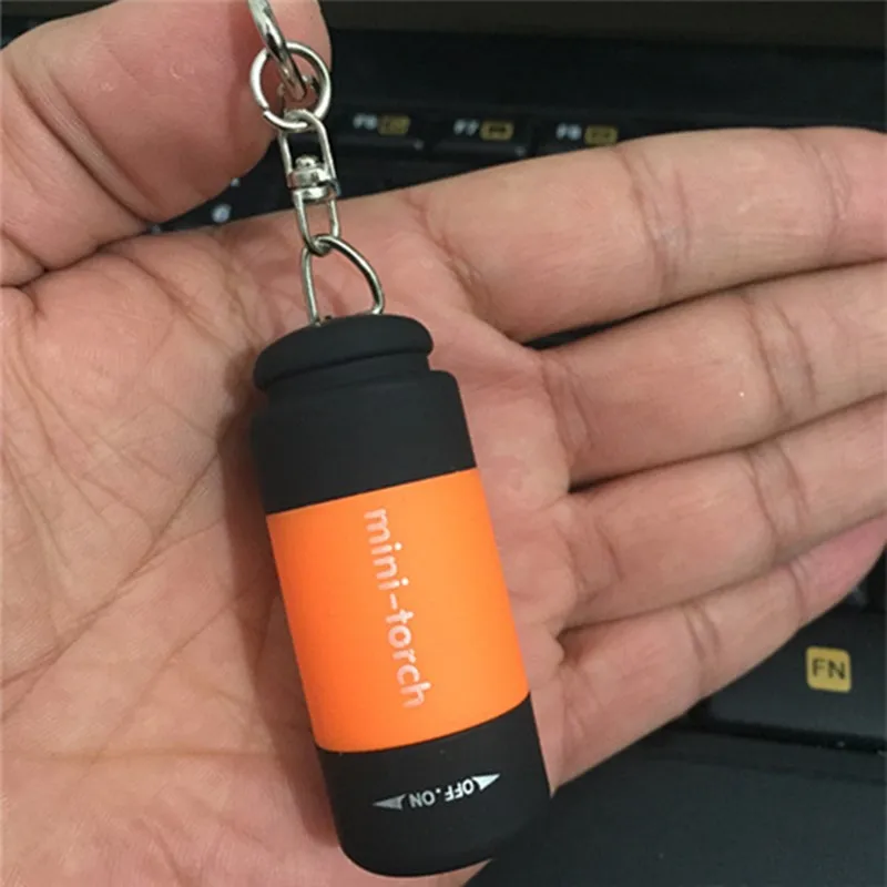 Супер Яркий Мини Портативный usb Перезаряжаемый фонарик брелок светодиодный