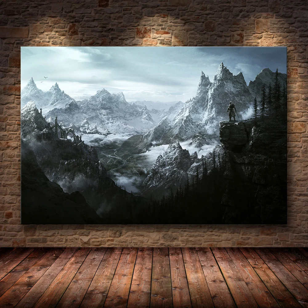 Skyrim The Elder Scrolls игровые постеры и принты настенная художественная декоративная