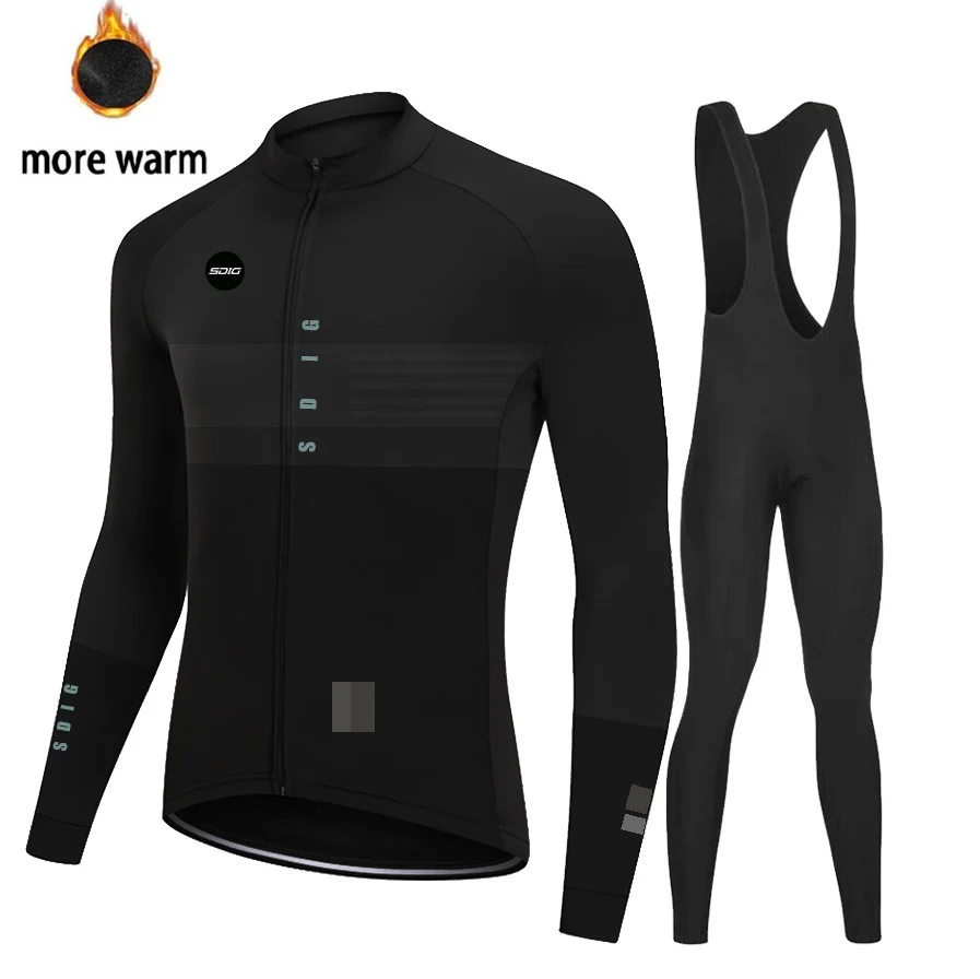 2020 SDIG зимняя мужская велосипедная кофта теплая флисовая одежда с длинным рукавом