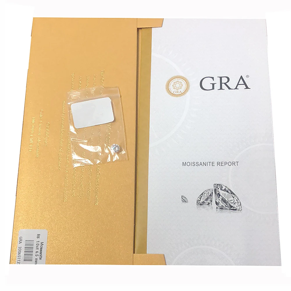 

Loose Moissanite 6mm 0.8ct GH color Round Brilliant Cut lab grown Moissanite Test Positive Loose Beads DIY material Jewelry