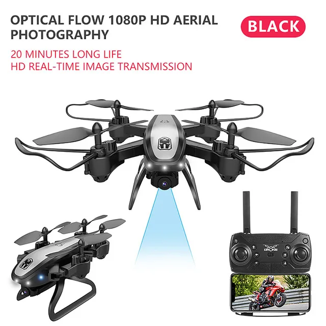 1080p Дрон KY909 HD 4K WiFi видео live fpv Дрон светильник с потоком держать высоту четырехосный самолет одна кнопка взлет Дрон с камерой квадрокоптер с камерой квадракоптер квадрокоптер аккумулятор квадракоптер с камерой - Цвет: 1080p