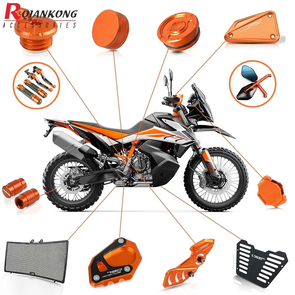 Детали для мотоцикла KTM 790 ADVENTURE 2019 решетка радиатора защитные крышки + комплект