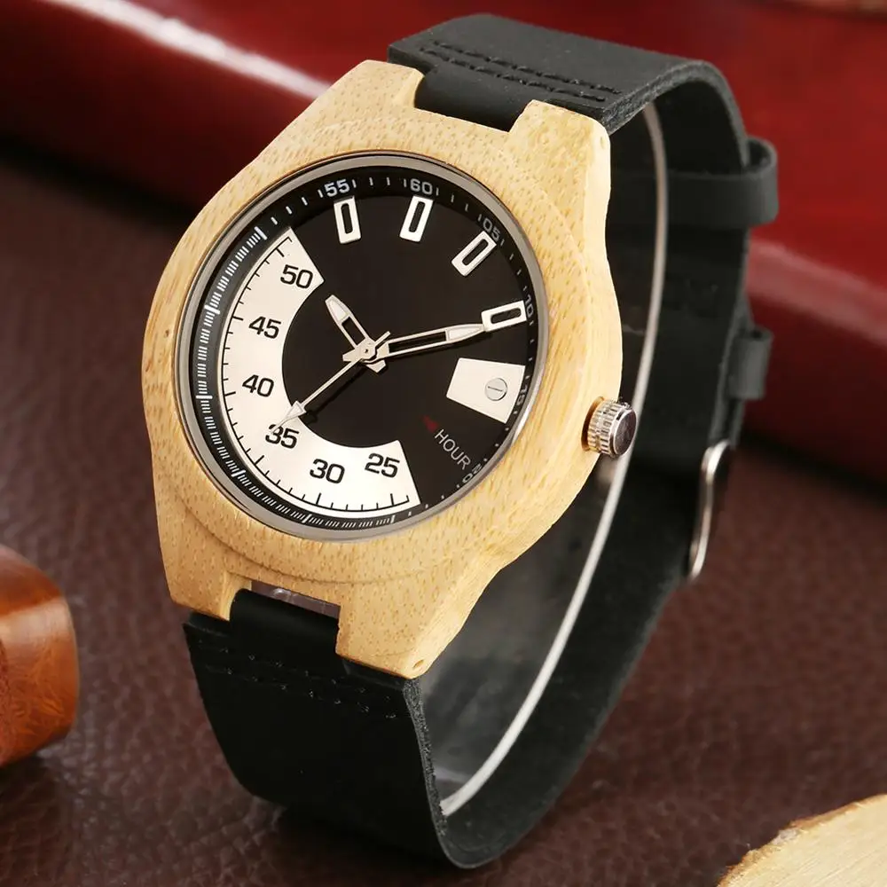 Уникальные часы с особыми часами и минутными функциями дисплей деревянные