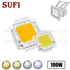 100 Вт COB светодиодный чип лампа чипы для Точечный светильник прожектор светильник Сад Квадратный Интегрированный Светодиодный светильник бусины натуральный белыйтеплый белый