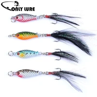 mini minnow full swimming layer outdoor lead fish tackle feather hooks crank bait fishing lures fishing bait