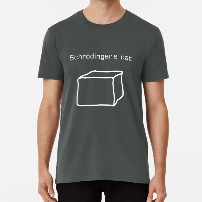 Футболка с котом Schr?dinger футболка графиком humor maths nerd quantum physics schrodinger schr dingers cat science