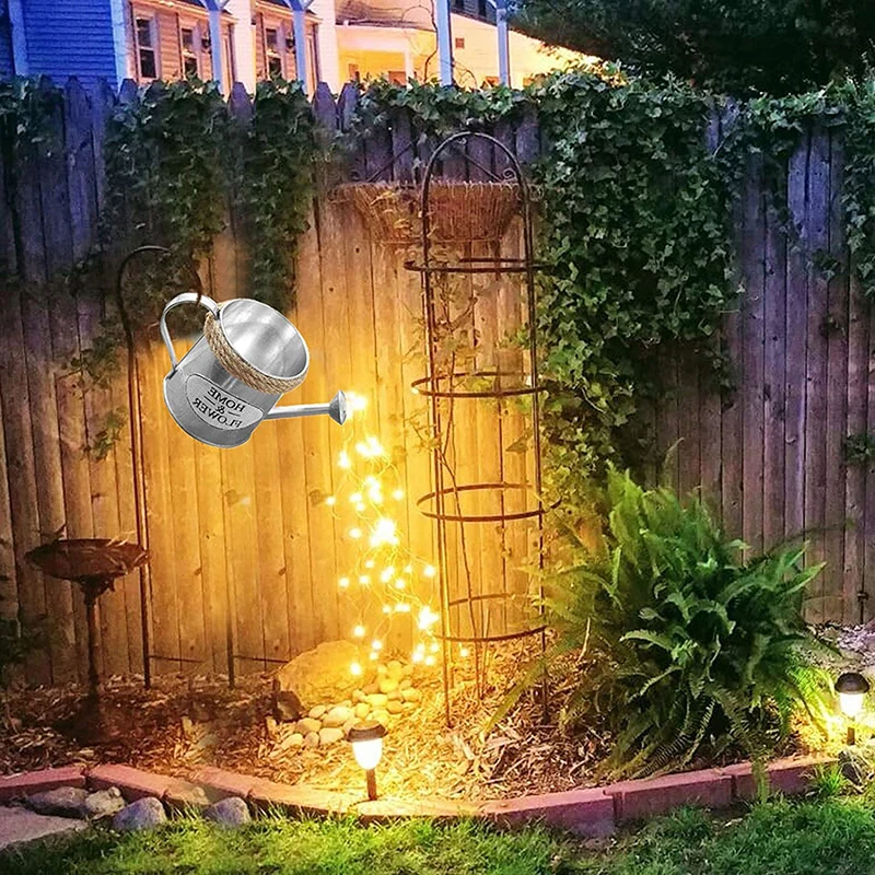 

Creativity Garden Star Kettle Light String Statue Type Shower Art Outdoor Gardening Decoration Waterproof Lawn Lamp Home Decor