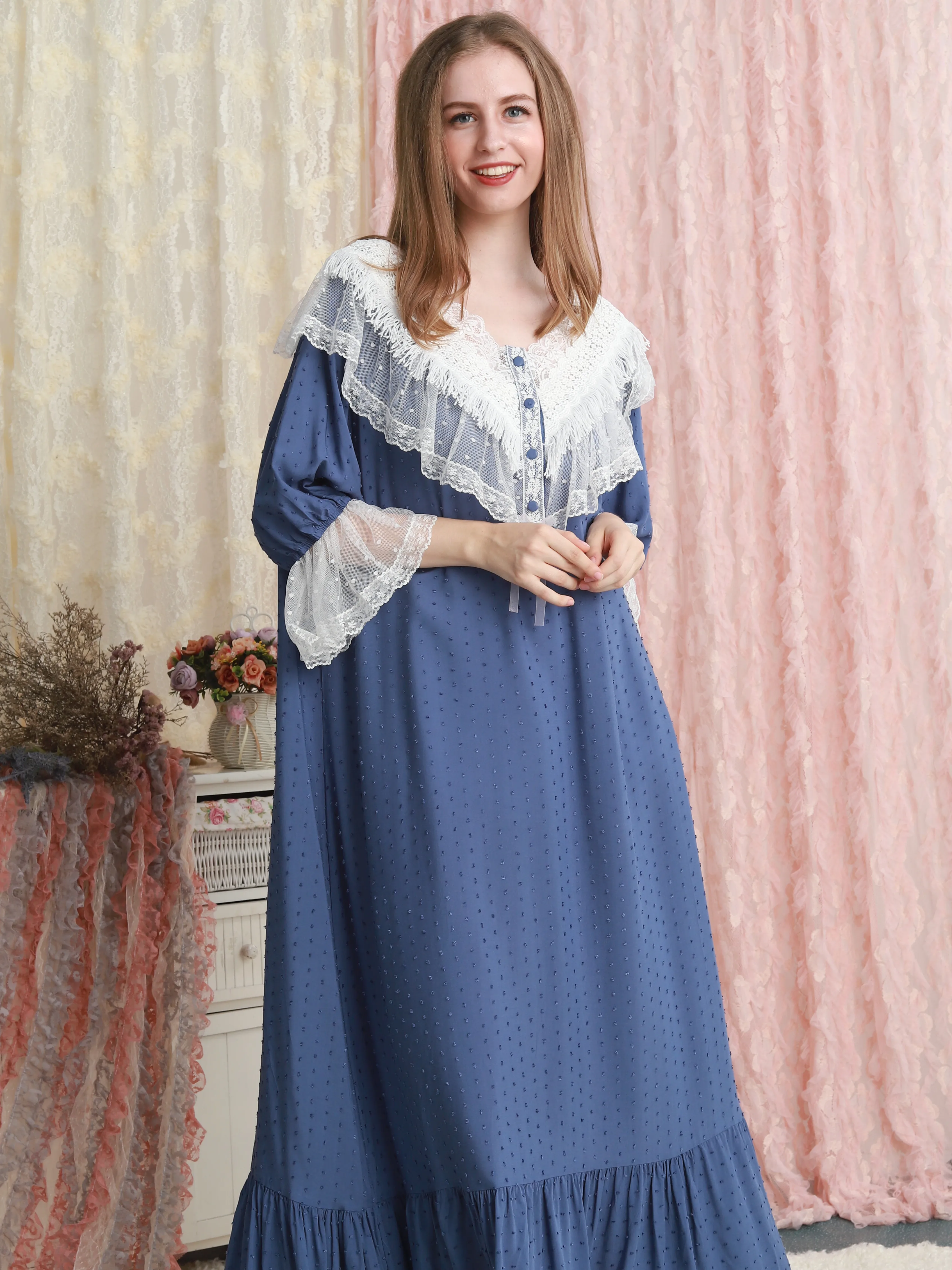 Woman Nightgown Summer Sleepwear Night Gown Loose and comfortable 7 color | Женская одежда