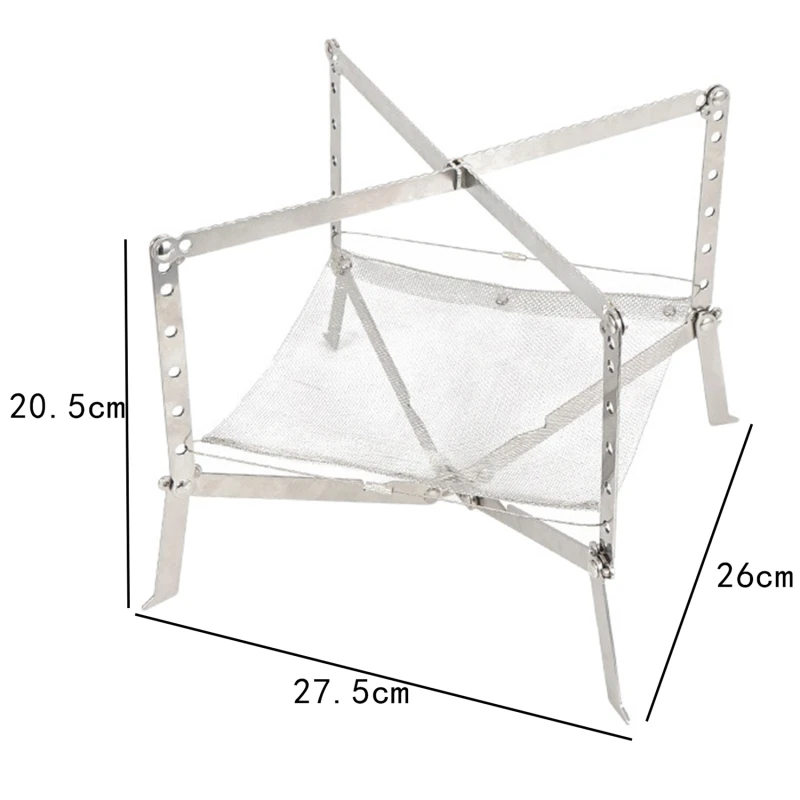 

Stainless Steel BBQ Grill Folding BBQ Grill Mini Pocket BBQ Grill Barbecue Accessories For Home Park Use Portable