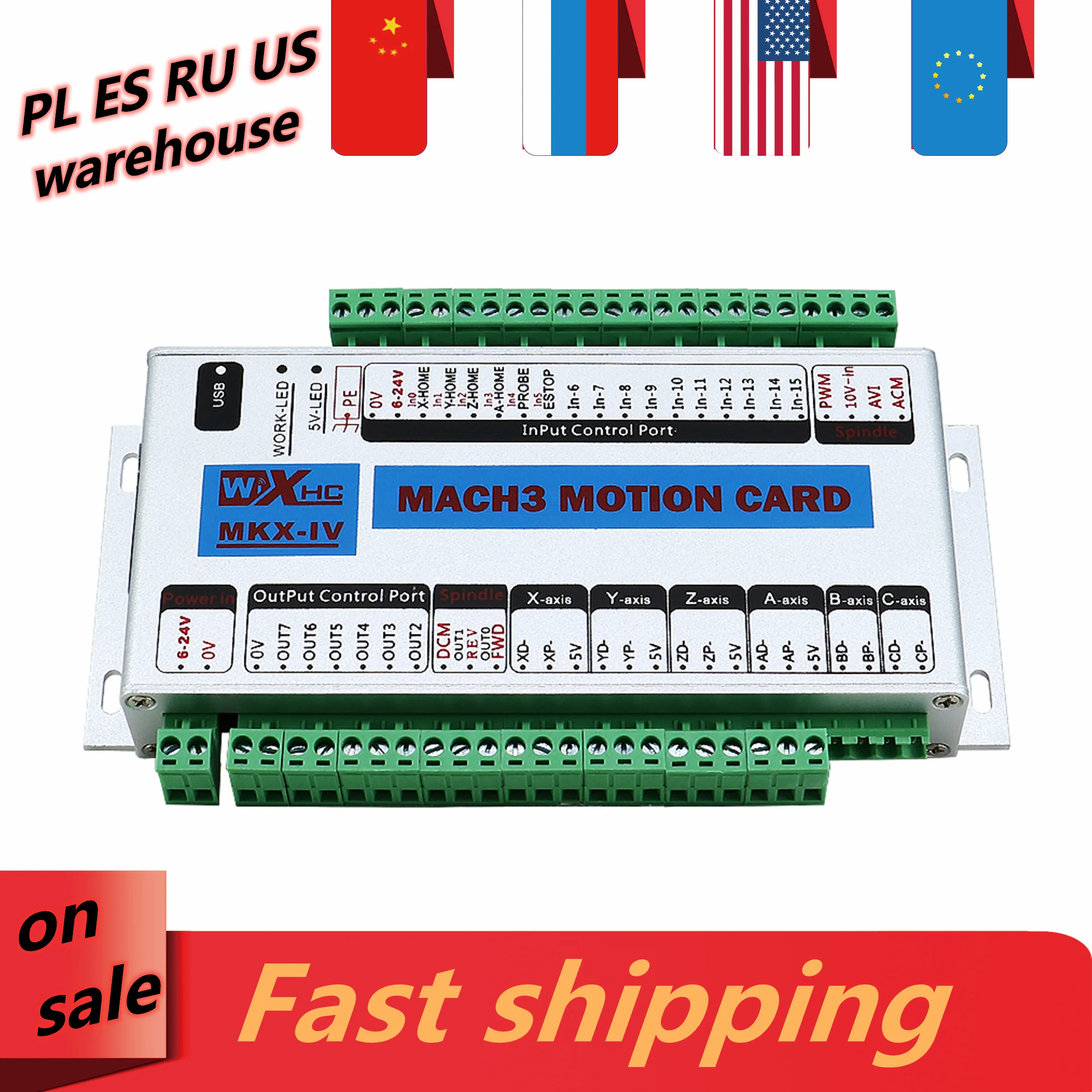 

MKX-IV плата контроллера ЧПУ MK3-IV 3 оси MK4-IV 4 оси MK6-IV 6 оси поддержка шаговый Серводвигатель 2000 кГц MACH3 motion карты